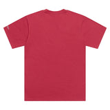 Fuchsia T-Shirt von TROY LEE DESIGNS, Freizeitbekleidung mit Peace Out Druck, bequemes Casual-Design, Nahaufnahme des Designs