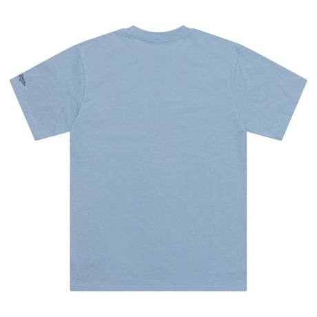 Troy Lee Designs Peace Out T-Shirt in Rauchblau, Freizeitbekleidung mit Logo-Design, bequemer Streetwear-Style