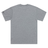 Graues Troy Lee Designs Badge T-Shirt aus Freizeitbekleidung, zeigt das markante Logo auf der Brust.
