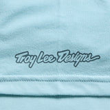 Troy Lee Designs Badge T-Shirt Dawn Blau, Freizeitbekleidung aus Baumwolle mit Logo-Print, bequem und stylisch für den Alltag.