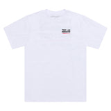 Weißes Troy Lee Designs Factory T-Shirt aus Freizeitbekleidung mit Logo-Print, bequem und stylisch für Alltag und Freizeit.