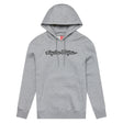 Grauer Troy Lee Designs Signature Hoodie aus meliertem Freizeitstoff, bequem und stilvoll, mit Kapuze und Kängurutaschen.