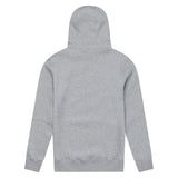 Grauer, melierter Troy Lee Designs Signature Hoodie aus bequemer Freizeitbekleidung, mit Kapuze und weicher Textur.