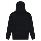 Troy Lee Designs Signature Hoodie in Schwarz, bequeme Freizeitbekleidung mit Logo-Design, auf einem weißen Hintergrund gezeigt.