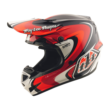 Motocrosshelm von TROY LEE DESIGNS GP Pro Crossover, dunkelblau rot, strapazierfähiges Design, aerodynamische Form
