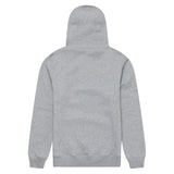 Grauer Melierter Troy Lee Designs Stamp Hoodie aus bequemer Freizeitbekleidung, sichtbare Kapuze und Markenlogo vorne