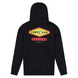 Schwarze Troy Lee Designs Carb Hoodie Freizeitbekleidung, weiches Material, bequemes Design, sichtbarer Logoaufdruck auf der Vorderseite