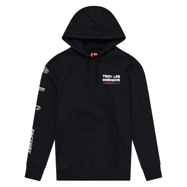 Troy Lee Designs Factory Freizeitbekleidung in Schwarz, sportliches T-Shirt mit Logo, bequem und stylisch.