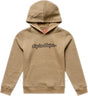 Jugendlicher Troy Lee Designs Signature Sienna Hoodie aus Freizeitbekleidung, braune Kapuzenjacke mit Logo-Details, bequem und stylisch
