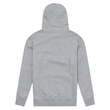 Grauer Troy Lee Designs Zip-Up Signature Hoodie aus meliertem Freizeitstoff, mit Kapuze und Reißverschluss.