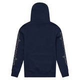 Troy Lee Designs Zip-up Hoodie in Dunkelblau, Freizeitbekleidung mit Markenlogo, bequem und stilvoll für den Alltag.
