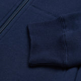 Troy Lee Designs Zip-up Hoodie in Dunkelblau, Freizeitbekleidung mit Markenlogo und Kapuze, bequem und stylisch.