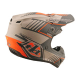 Motocrosshelm von TROY LEE DESIGNS GP Pro Segment in Taupe mit schützender Visier- und Belüftungssystem.