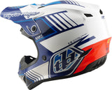 Motocrosshelm von TROY LEE DESIGNS, Gp Pro Mips, Segment Blau/Weiß, sportliches Design, Schutzhelm für Offroad-Motorradfahren