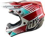 Motocrosshelm von Troy Lee Designs GP Pro Mips in Rot und Weiß, leichter Helm mit Mips-Schutz für Motocross-Fahrer.