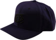 Troy Lee Designs Curved Snapback Badge Indigo Cap, Freizeitbekleidung mit Markenlogo und gebogenem Schirm, modisch und bequem