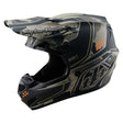 Schwarzer Troy Lee Designs GP Pro Trooper Motocrosshelm mit Belüftungsöffnungen und visier, Schutzhelm für Offroad-Motocross