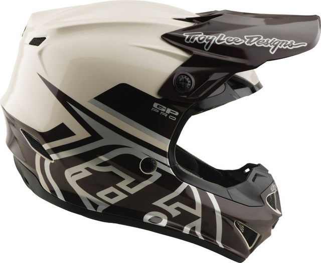 Troy Lee Designs GP Pro Mips Motocrosshelm in Mono Pumice, leichter Schutzhelm mit Mips-Technologie, sichtbare Belüftungsöffnungen