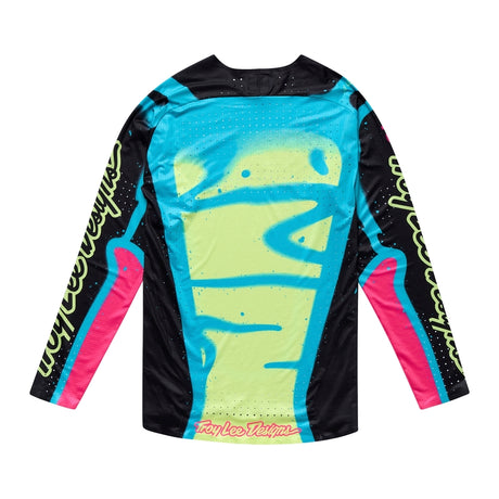 Troy Lee Designs MX-Jersey Se Ultra Membran in Schwarz und Gelb, atmungsaktiv und strapazierfähig für Motocross.