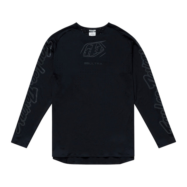 Schwarze Troy Lee Designs MX-Jersey Se Ultra Mono mit langlebigem Material und stylischem Design, für Offroad-Motorradfahrer.