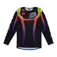 Motorrad MX-Jersey von TROY LEE DESIGNS, Se Pro Stripes in Schwarz und bunten Streifen, nahtloses Design, bequem und atmungsaktiv