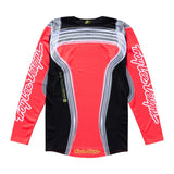 Motorrad-Motocross-Jersey von TROY LEE DESIGNS, Se Pro Stripes in Infra Rot und Schwarz, mit stylischem Design.