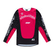 Schwarze Troy Lee Designs Se Pro Roam MX-Jersey mit TROY LEE DESIGNS Logo, bequemes Stretchmaterial, für Motocross und Offroad.