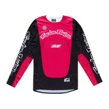 Schwarze Troy Lee Designs Se Pro Roam MX-Jersey mit TROY LEE DESIGNS Logo, bequemes Stretchmaterial, für Motocross und Offroad.