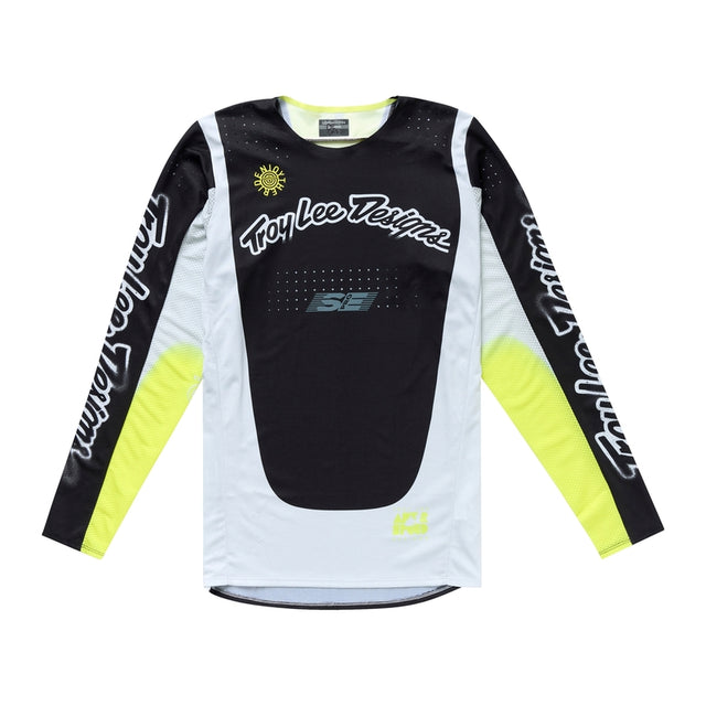 Troy Lee Designs Se Pro Roam MX-Jersey in Kreide, bequemes und stylisches Motocross-Trikot aus atmungsaktivem Material.