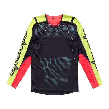 Troy Lee Designs Se Pro Roam MX-Jersey in leuchtendem Gelb mit Glo-Design, atmungsaktiv und bequem für Motocross-Fahrer.
