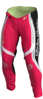Motorradhose von TROY LEE DESIGNS, Se Pro Stripes, Neonrot und Schwarz, mit strapazierfähigem Material und sportlicher Passform.