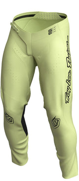 Gelbe TROY LEE DESIGNS MX-Hose Se Pro Solo aus robustem Material, mit strategischen Verstärkungen und flexiblen Einsätzen.