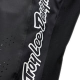 Troy Lee Designs Se Pro MX-Hose Solo Schwarz, schwarze Motocross-Hose mit TROY LEE DESIGNS Logo, bequemer Sitz und strapazierfähigem Material