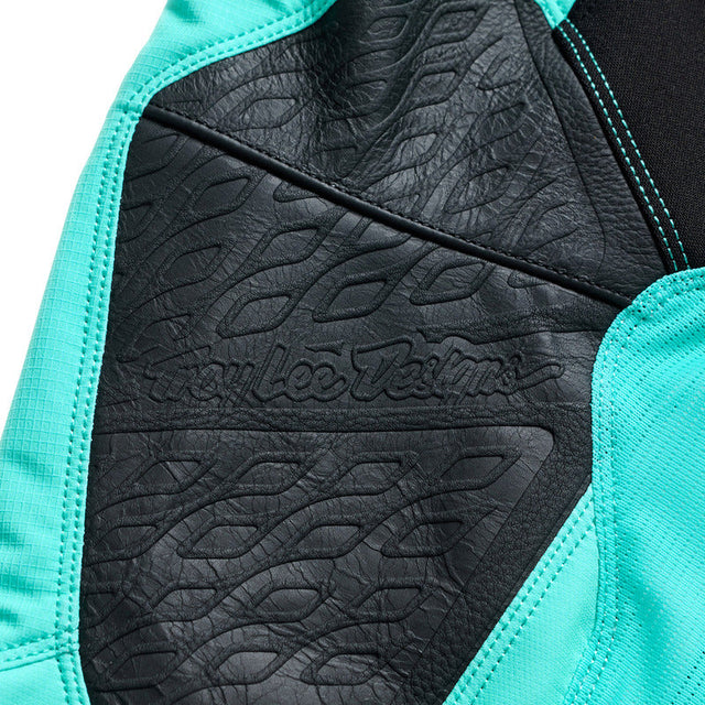 Troy Lee Designs Se Pro MX-Hose Solo Real Petrol in leuchtendem Petrolfarben mit robustem Material und passform.