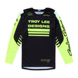 MX-Jersey von TROY LEE DESIGNS, GP Pro Segment in Schwarz und Gelb, atmungsaktiv mit sportlichem Design.