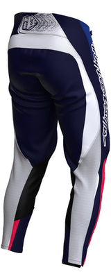 Troy Lee Designs GP Pro MX-Hose in Dunkelblau und Weiß, robuste Motocross-Hose mit komfortablem Sitz und stylischem Design.