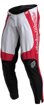 Troy Lee Designs GP Pro MX-Hose in Weiß und Rot, strapazierfähige Motocross-Hose mit Schutz-Design, für sportliche Fahrten.