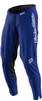 Blaue Troy Lee Designs GP Pro Mono MX-Hose mit robustem Material und elastischen Einsätzen, für Motocross-Fahrer.