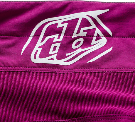 Troy Lee Designs GP Pro MX-Hose Mono Fuschia, pink wasserdichte Motocross-Hose mit Schutz, auf einem weißen Hintergrund.