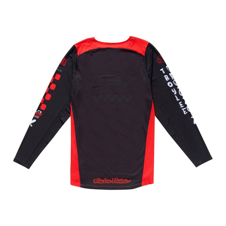 Helle orange und schwarze MX-Jersey von TROY LEE DESIGNS GP Pro Air Standard, atmungsaktives Motocross-Shirt