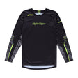 Schwarze Troy Lee Designs Scout GP Pro MX-Jersey mit langen Ärmeln und sportlichem Design, für Motocross-Fahrer.