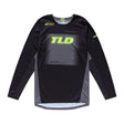 Troy Lee Designs Scout GP Pro Fade Out MX-Jersey in Schwarz mit auffälligem Farbverlauf und sportlichem Design.