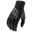 Schwarze Troy Lee Designs SE Ultra Solid MX-Handschuhe mit gepolsterten Handflächen und strapazierfähigem Material.