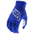 Blaue Troy Lee Designs Se Ultra Solid MX-Handschuhe mit robustem Material und flexiblem Design, ideal für motocross Fahrer.
