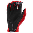 Rote und schwarze Troy Lee Designs MX-Handschuhe Se Ultra Solid mit gepolstertem Handrücken und strapazierfähigem Material