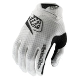 Weiße Troy Lee Designs Air Mono MX-Handschuhe mit atmungsaktivem Material und robustem Design für den Motocross-Sport.