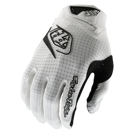 Weiße Troy Lee Designs Air Mono MX-Handschuhe mit atmungsaktivem Material und robustem Design für den Motocross-Sport.