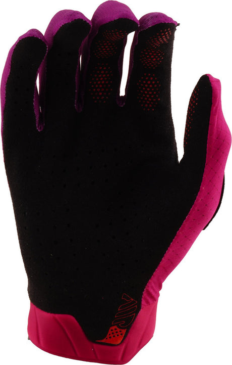 Troy Lee Designs MX-Handschuhe Mono Light in Fuchsia mit gepolstertem Handrücken und strapazierfähigem Material