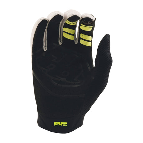 Troy Lee Designs GP Pro Vapor MX-Handschuhe in Grau mit robustem Material und verstärktem Handrücken, für motocross.