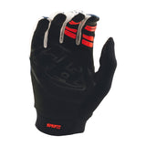 Troy Lee Designs GP Pro MX-Handschuhe in Blau und Weiß mit gepolsterten Handflächen und flexiblen Handschuhmaterialien